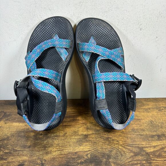 Chaco Z/Cloud 2 Trace Eclipse Blue Sport Hiking Sandals Shoes Women's Size 9 - Picture 6 of 8